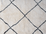Standard carpet Beni ourain white 240x150 cm