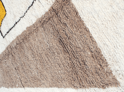 Beni ourain rug Abstract white - Custom made