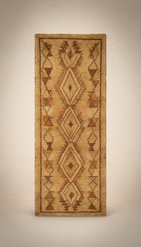 Taznakht Gold and Earth Brown Handwoven Runner